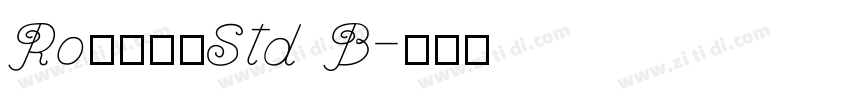 RoぽっくるStd B字体转换